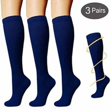 3Pare medias de compresion para varices 20-30 punta para hombre mujer BEST SOCKS