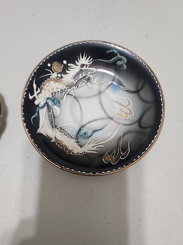 Nikoniko China Japan Dragon Ware Hand Painted Dematisse Saucer 5" & 3" Decors - Picture 3 of 9