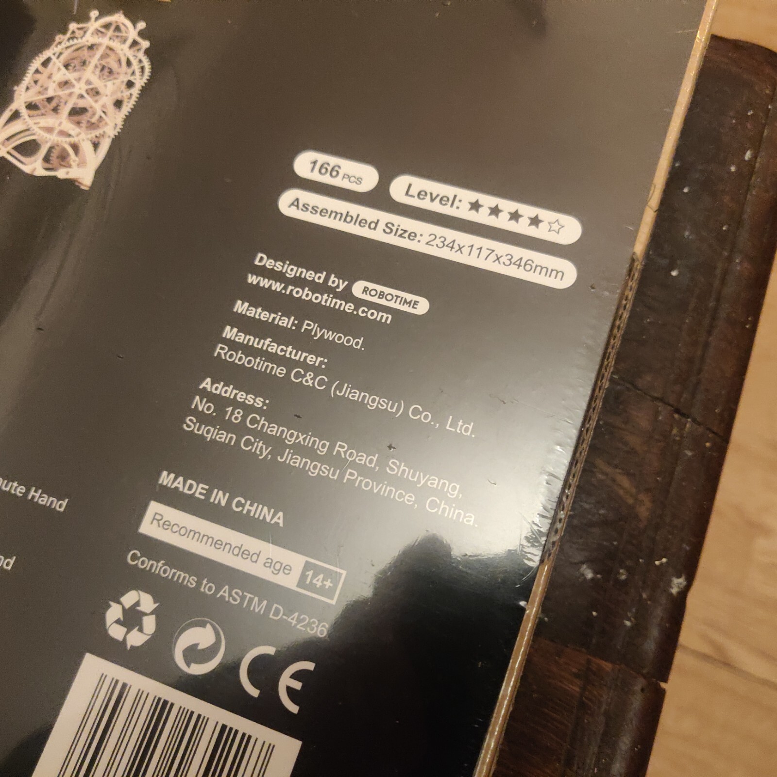 ROBOTIME ROKR Pendulum Clock Mechanical Wooden Model Kit LK501 Brand