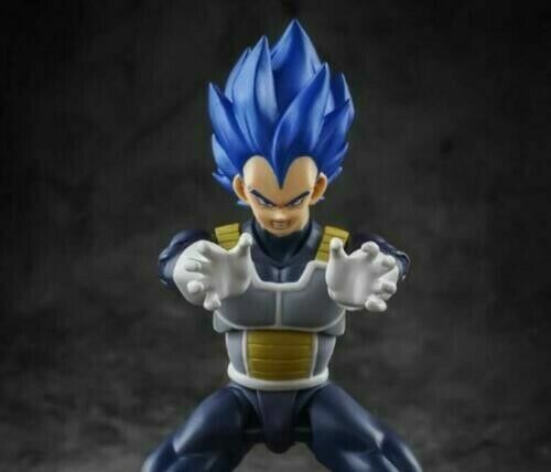 Demoniacal Fit - SS Blue Evolution Custom head sculpt set for SHF Vegeta New