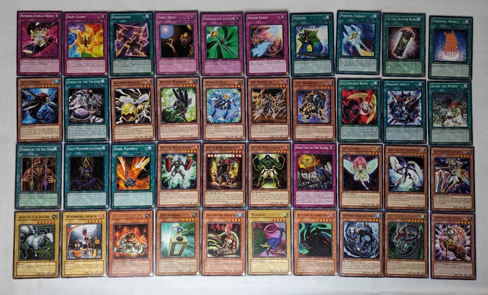 Lot of 40 - Yu-Gi-Oh 1996 Cards Ancient One of the Deep, Woodborg Inpachi Etc.
