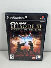 Star Wars Episode III Revenge of the Sith PS2 PlayStation 2 - Game & Case