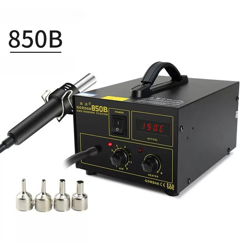 850b Hot Air Gun Desoldering Station Digital Thermostatic Hot Air Blower - Picture 8 of 8