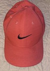 Nike Dri-Fit Golfing Hat Size M-L Cap Adjustable Strap Color Coral/Red Worn Once