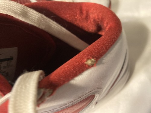 2010 Nike Air Max Witness LeBron James Red And White Size 10 Used See Pics - Picture 9 of 11