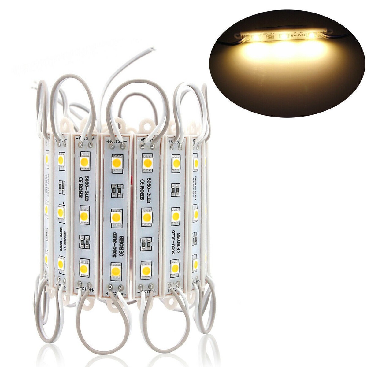 10~100ft 5050 SMD 3 LED Bulb Module Lights Club Store Front 10~100ft 5050 SMD 3 LED Bulb Module Lights Club Store Front