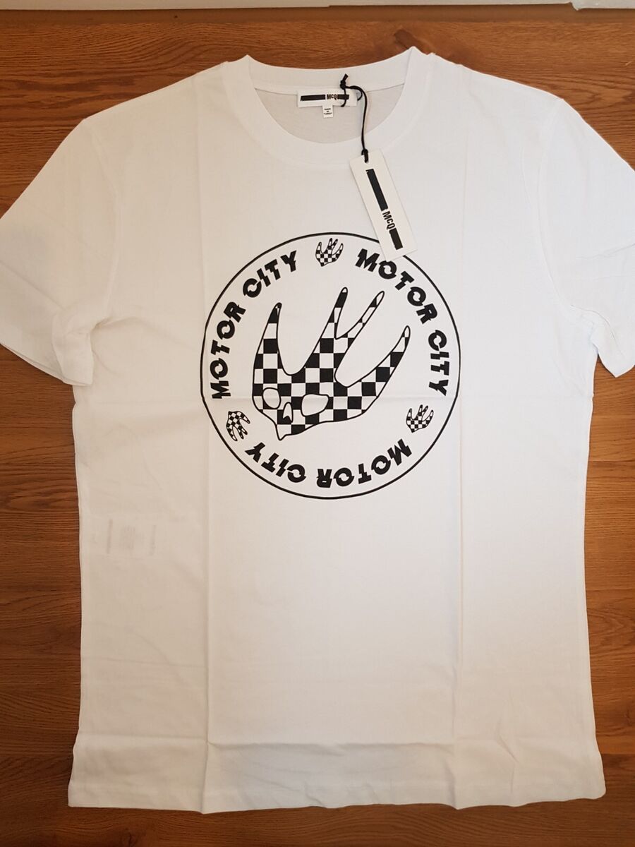 McQ Alexander McQueen T-shirt Motor City Logo White T-shirt