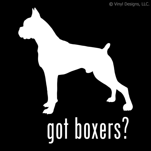 GOT BOXERSHORTS? BOXER HUND AUFKLEBER - HUNDEAUFKLEBER - Bild 1 von 1