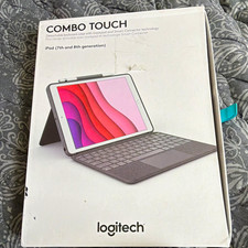 Logitech Combo Touch Keyboard Folio Case w/ Trackpad for iPad 7th/8th Gen Gray