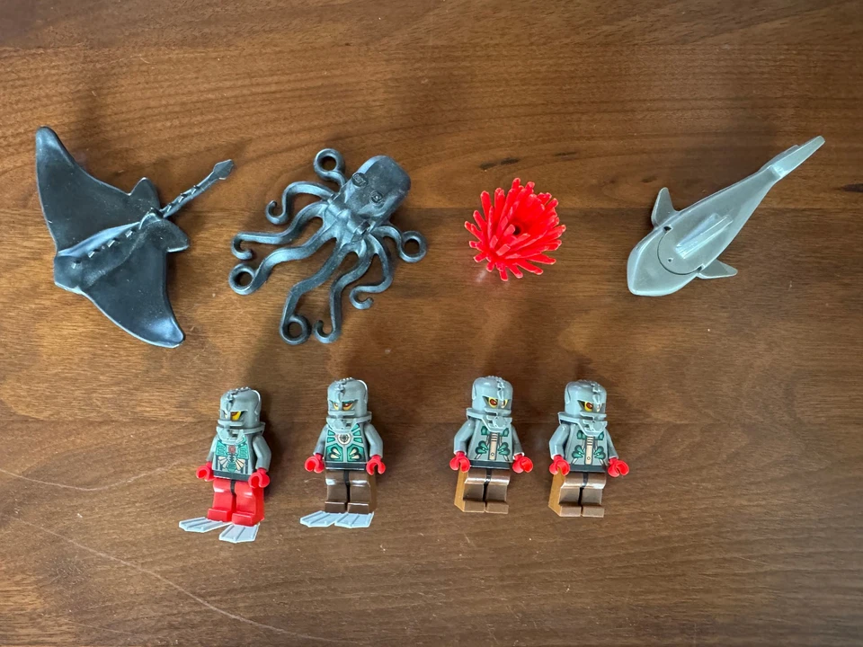 二手乐高 Aquazone 黄貂鱼:Stingray Stormer 6198 完整带手动无盒 — 第 2/4 张图片