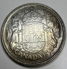 1958 Canadian Silver 50 Cents Half Dollar Coin N17