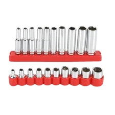 1/4 Inch Drive SAE Socket Set 22-Piece Tool Kit