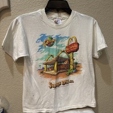 Vintage McDonalds Roc Donalds Tee Shirt Size L Youth 15/16 The Flintstones J3