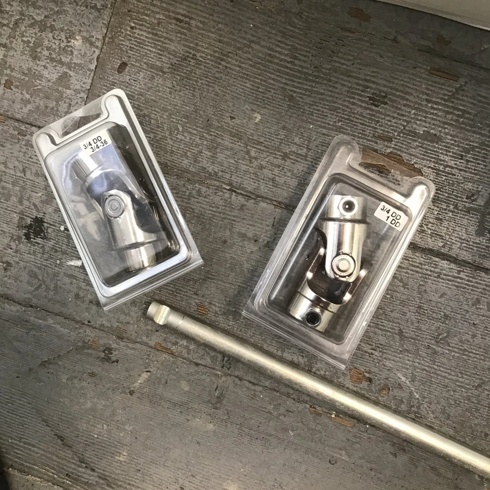 65-85 GM Caja Manual 36" Eje de Dirección Junta U 1"DD x 3/4" y 3/4"-36 x 3/4"DD Foto 3 de 4