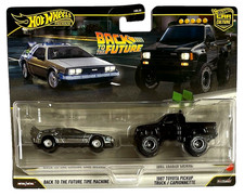 Hot Wheels DMC DeLorean Toyota Pickup Truck 1:64 Modellauto Back to the Future