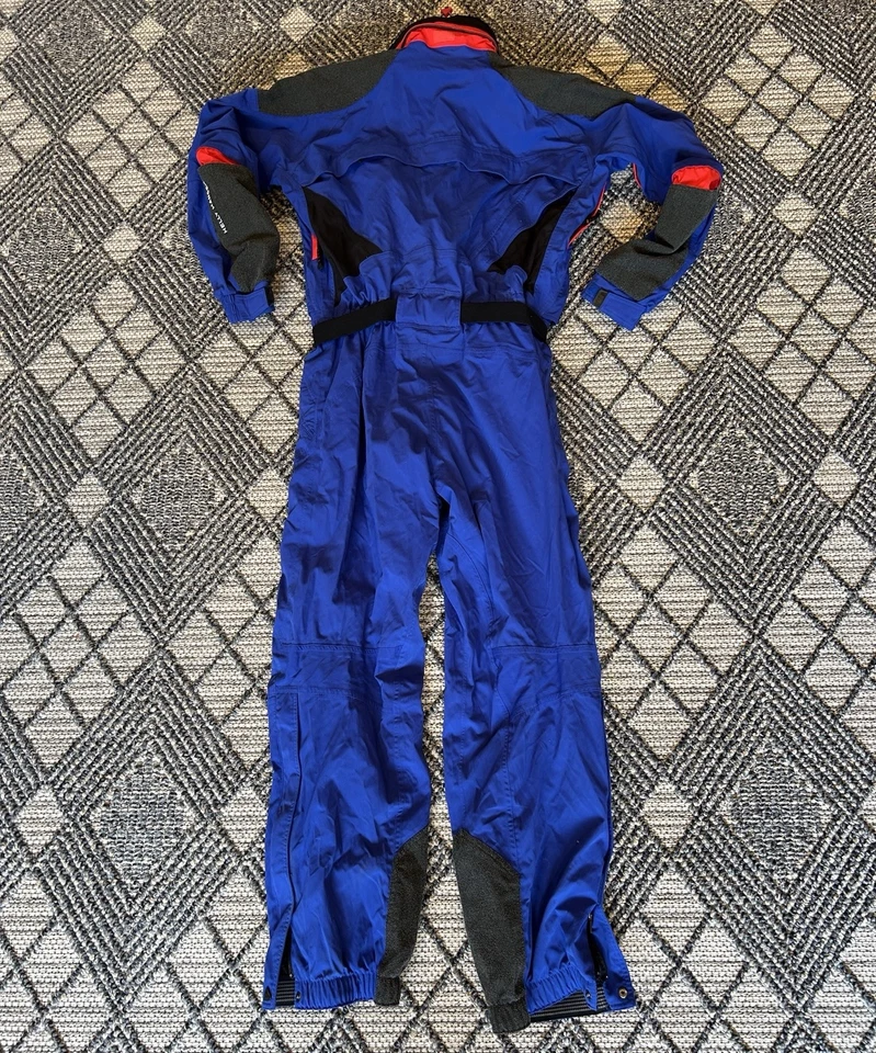 Helly Hansen Ski Suit One Piece Mesh Lined Snowsuit Snow Blue Vtg Mens Size XL - Image 2 of 4
