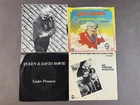 LOT: 4 7" SINGLES W/ PICTURE SLEEVES QUEEN DAVID BOWIE TURTLES (RHYTHM BUTCHERS)