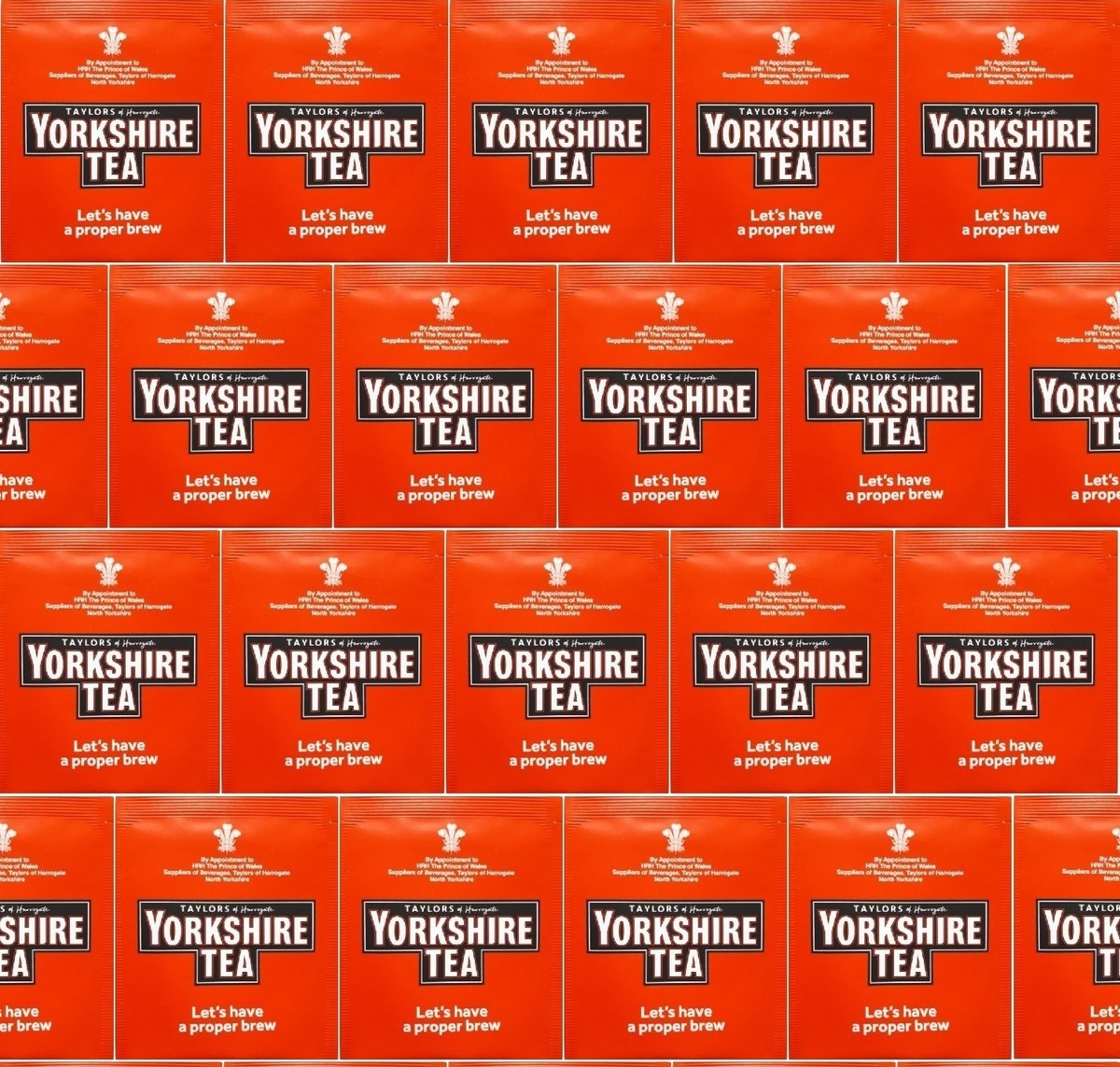 Yorkshire Tea Original Individually Wrapped Tagged Enveloped Tea