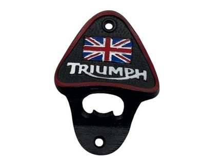 Triumph Motorrad Flaschenöffner Gusseisen Wandhalterung Garage Man Cave Fast Post 