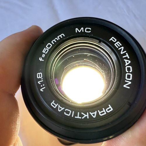 Pentacon Prakticar 50mm f/1.8 MC Lens Praktica Mount Reasonable Cond #4995563 - Picture 7 of 12