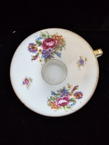 Thames Demitasse Hand Painted Cup and Saucer Set Floral Flowers Gold Rim Japan - Picture 5 of 6