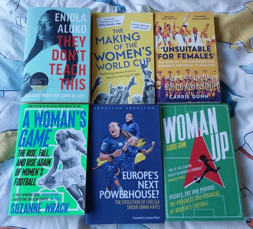 X 6 Womens Football Book Collection Carrie Dunn Eni Aluko Suzanne Wrack Abdullah - Picture 1 of 3