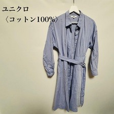 Uniqlo Cotton Light Blue Shirt Dress, M, Used, Excellent Condition