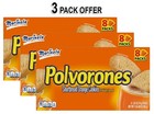 Marinela Polvorones, Orange Artificially Flavored Shortbread Cookies  (3 Pack)