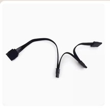 SATA Power Cord Hard Drive Cable All Black Ribbon Cable Computer Hardware