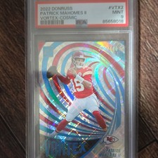2022 Panini Donruss Vortex Cosmic Patrick Mahomes II #VTX-2 PSA 9  76/100
