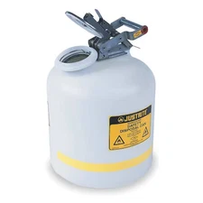 Justrite 12751 Liquid Disposal Safety Can, Polyethylene, 2 Gal, Spring-Loaded