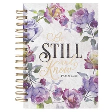 Christian Art Gifts Journal w/Scripture Be Still and Know Psalm 46:10 Bible ...