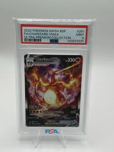PSA 9 2022 Pokémon TCG Charizard VMAX SWSH261 Promo Holo Sword & Shield