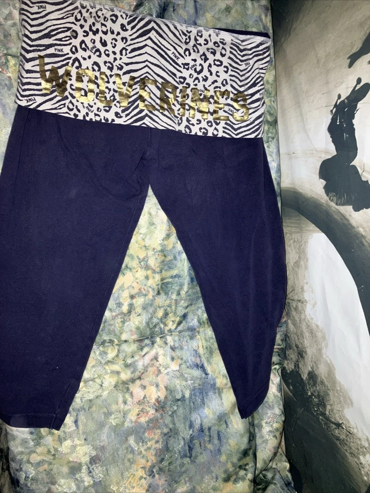 Pantalones capri Y2K rosa tiro bajo plegables LoungeWear talla S Foto 4 de 4