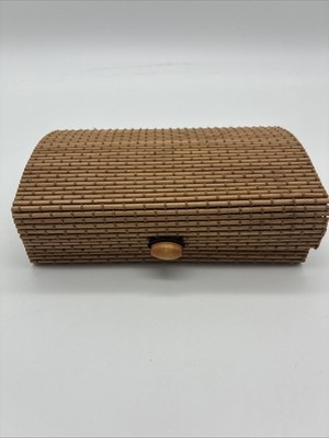 Decorative Bamboo Wood Box Soft Lid Keepsake Storage Jewerly Trinket Gift Boxes