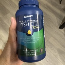 GNC Triple Strength Fish Oil Mini Omega 3 Sup...