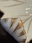 VINTAGE Porcelain Flower Butterfly Worm Ladybug Trinket Candy Dish GOLD Trim 3-D — photo 6