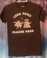 Lurk Hard Play Hard T-Shirt Made In The USA Size S Shirt Sleeve Black