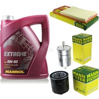Mannol 5L Extreme 5W-40 Motor-ÖL+Mann-Filter FüR 1U2 1.4 16V