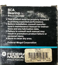 BCA Bearing 3525 BCA Wheel Bearing Race Cup NEW OLD Stock!