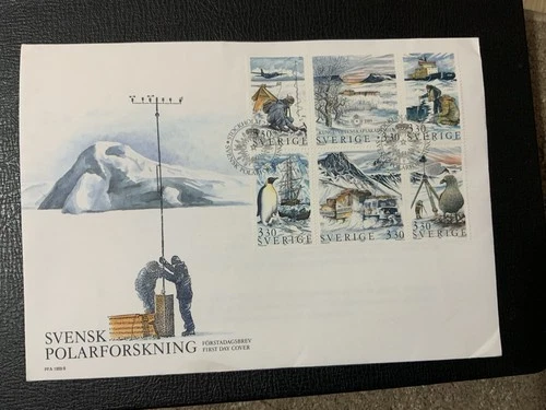 Sweden 1989 #1754a Polar Exploration - FDC