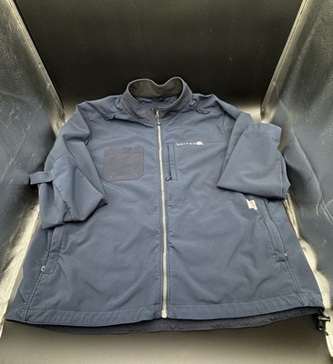 Rare Carhartt Rain Defender Relaxed Fit Softshell Jacket Navy Blue Mens 4XL