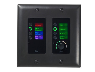 BSS Audio Ethernet Controller with 8 Buttons and Volume Control (Black, US