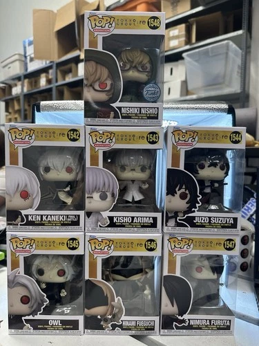 Funko POP! Animation: Tokyo Ghoul - 7 Set #1542-1548 with Special Edition Rare