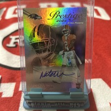 2024 Prestige #314 Nate Wiggins Xtra Points Rookie AUTO RAVENS 