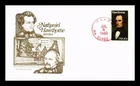 US COVER NATHANIEL HAWTHORNE LITERARY ARTS FDC HAND CANCEL PANDA CACHET INSERT