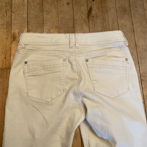 Democracy Ab Technology Size 6 Jeans Stretch Skinny Off White - Picture 10 of 12
