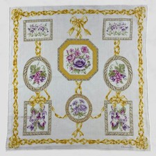 Vintage Christian Dior Handkerchief Neckerchief Bandana Pocket Square