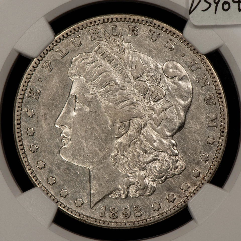 1892-S $1 Morgan Silver Dollar - PQ Key Date Example - NGC XF 40 - SKU-D5908 - Image 3 of 4