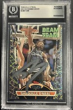Shaquille O’Neal Signed 1992-93 Topps Beam Team #21 Rookie Beckett BGS BAS Auto